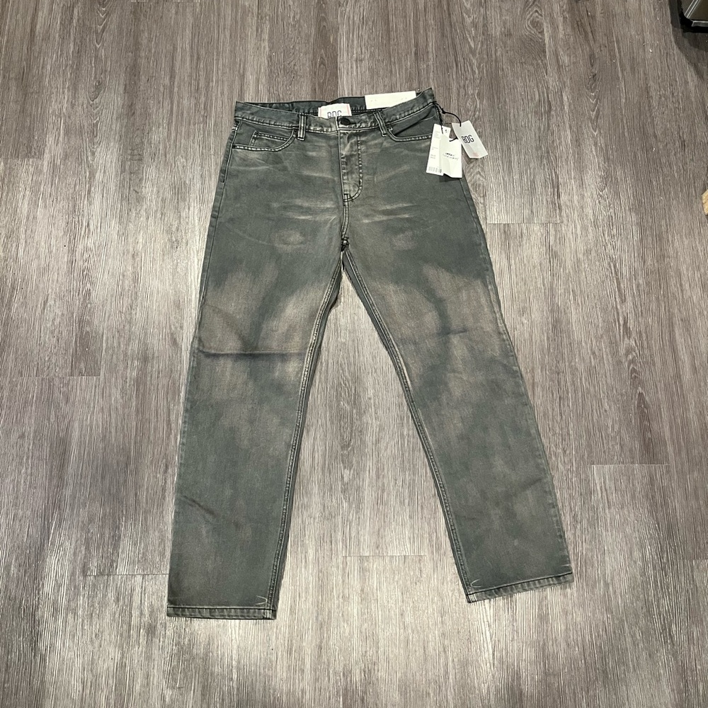 Urban Outfitters Men's Faded Gray Vintage Slim Fit Denim Jeans